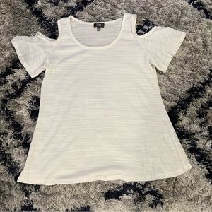 Ivory cold shoulder top Womens Size‎ Small